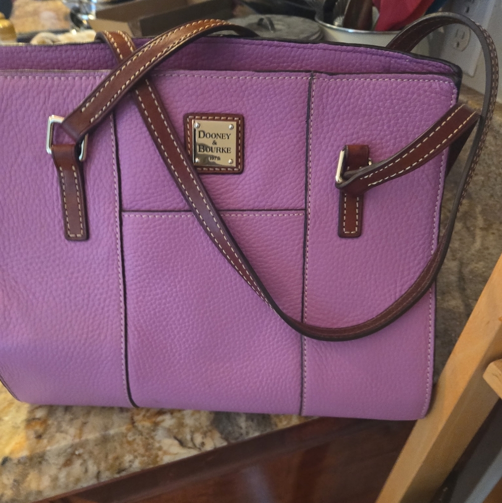 Dooney & Bourke Lavender Leather Tote